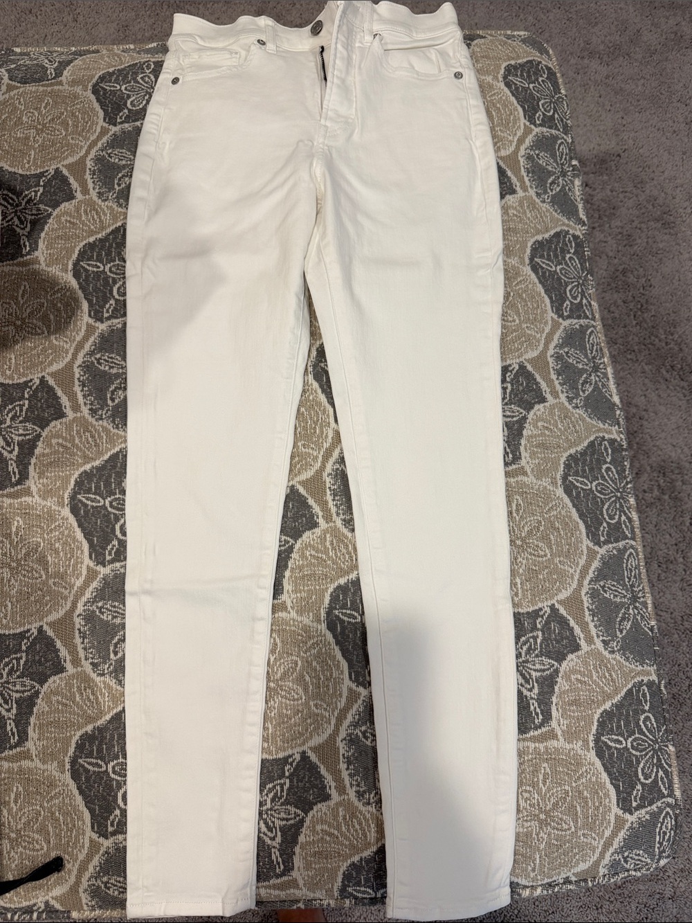 Women's White High-Rise Skinny Jeans
